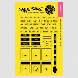 Waffle Flower Stay Focused Planner stamp set